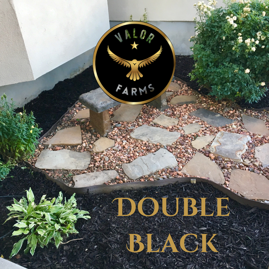 Double Shred Black Mulch - Delivery Ground Barrier Included